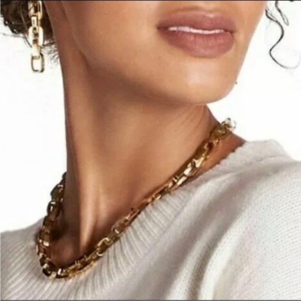 Eddie Borgo Gold Supra Link Necklace - Picture 7 of 8